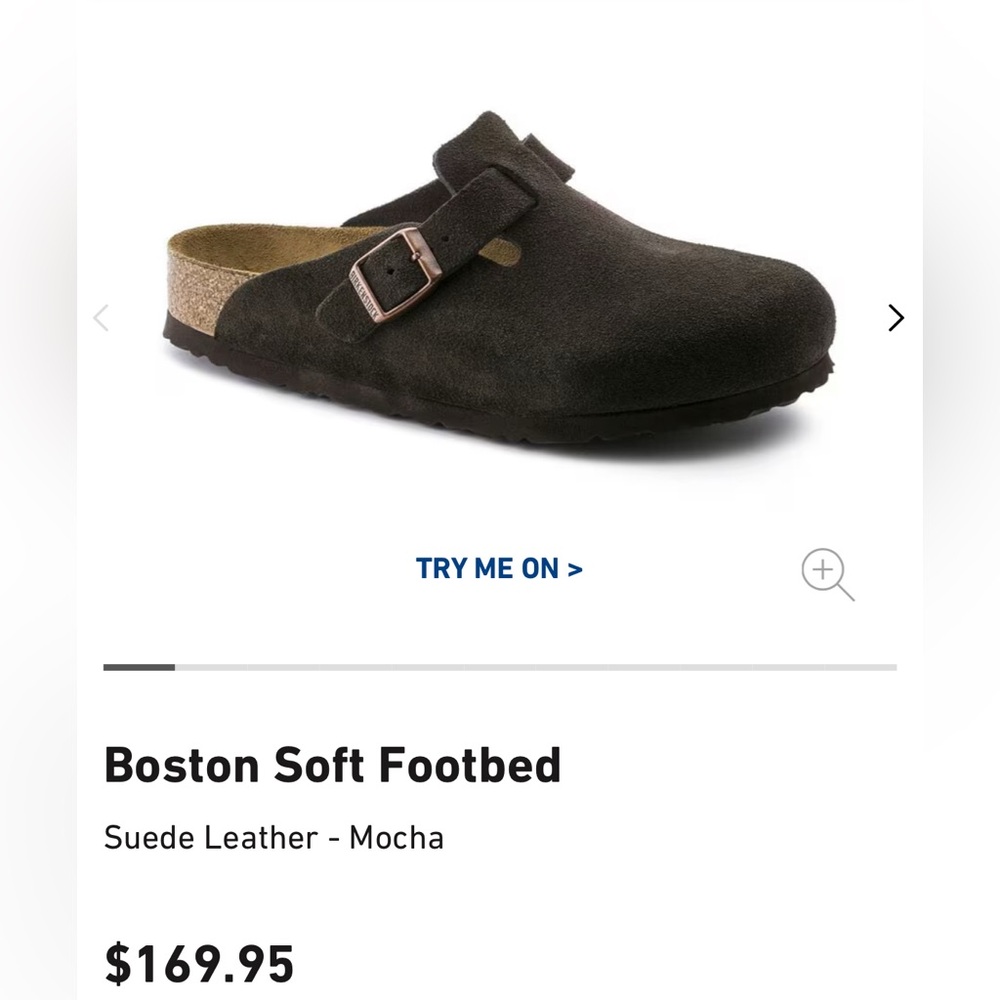 Birkenstock Boston Mocha Suede Footwear